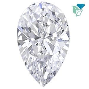 Certified Lab 1ct Pear SI1 J Loose Diamond