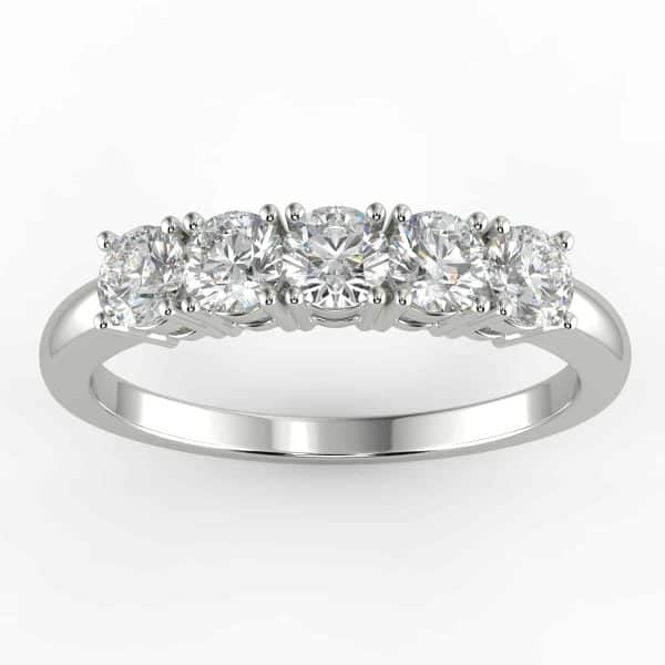 1/2 Carat Diamond Anniversary Ring in your choice of metal.