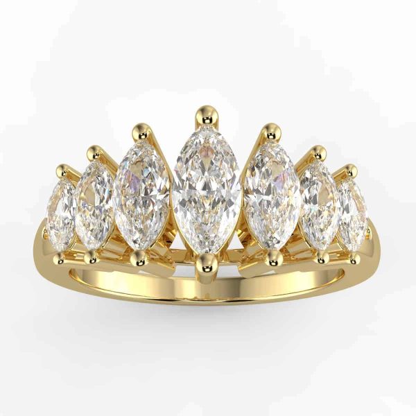 1 Carat Marquise Diamond Ladies' Ring in your choice of metal.