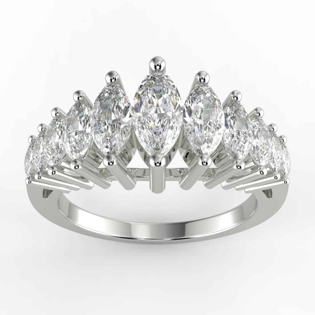 1 1/4 Carat Marquise Cut Diamond Ladies' Ring in your choice of metal.