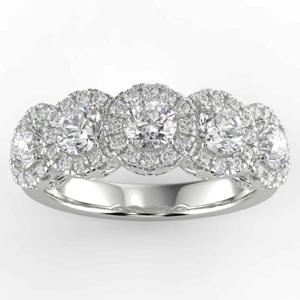 1 Carat Diamond Anniversary Ring in your choice of metal.