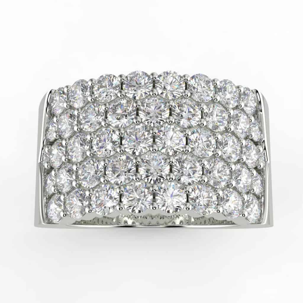 3 Carat Diamond Anniversary Ring in your choice of metal.