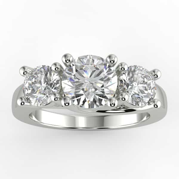2ct 3-Stone Diamond Ring