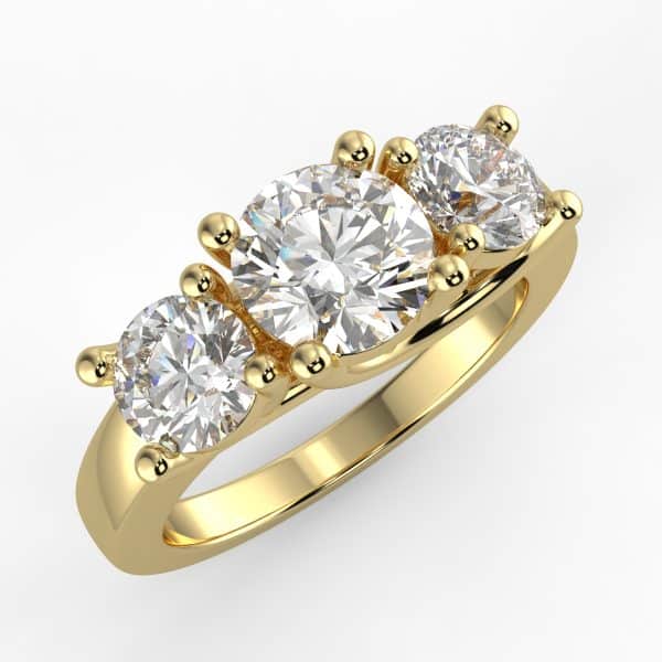 2ct Diamond 3-Stone Ring