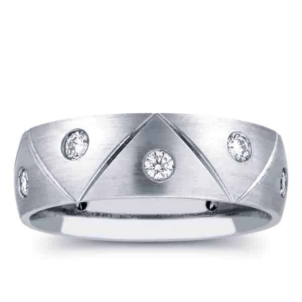 1/2 Carat Diamond Men's Wedding Ring in 14k Gold