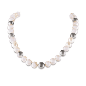 9.5-10.5MM Multi-Colored Tahitian Pearl Necklace in 14k Gold