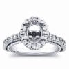 1/2 Carat Diamond Halo Ring in your choice of metal.