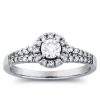 1/2ct Diamond Halo Ring *With Center Diamond*