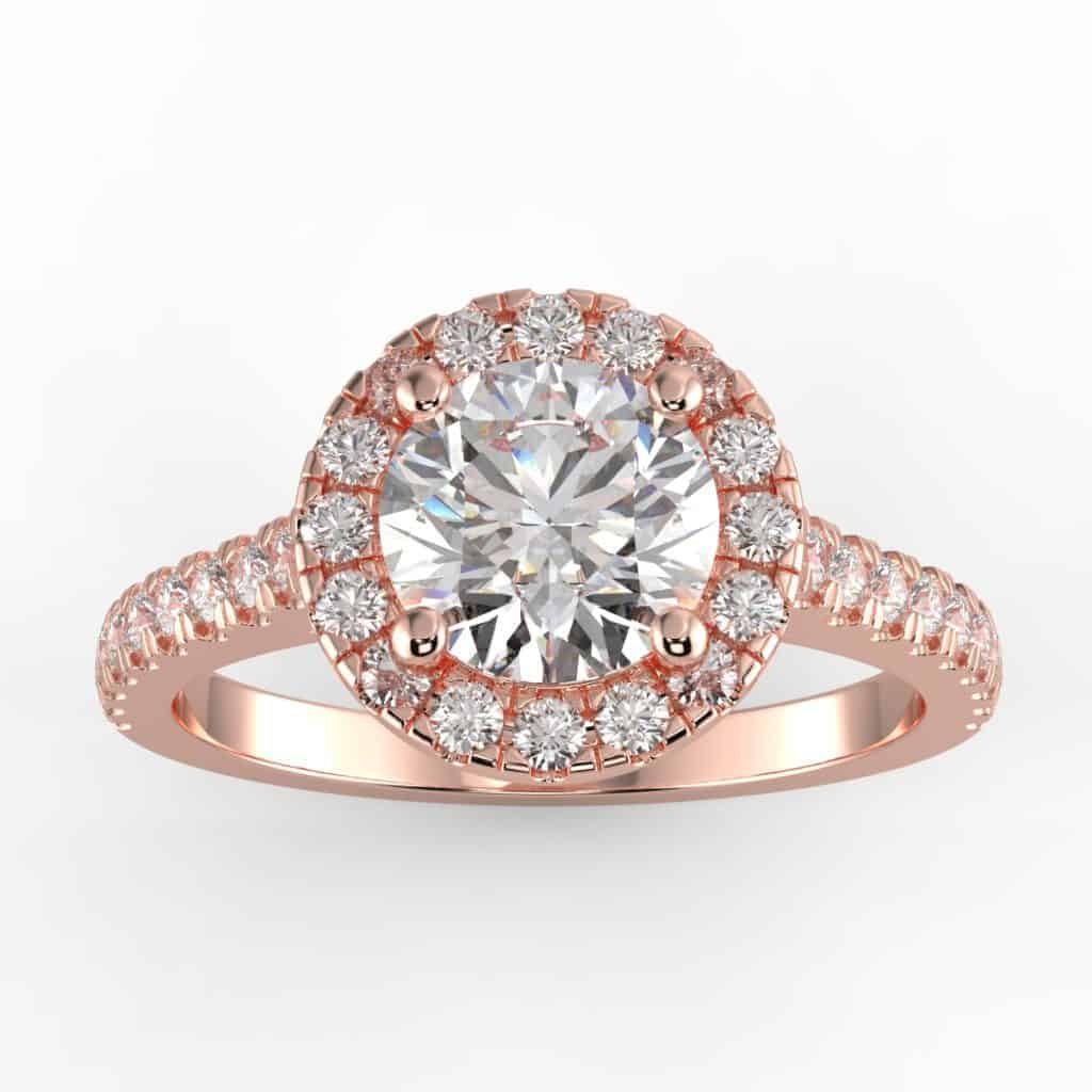 1/3ct Halo Semi Mount - The Jewelry Exchange