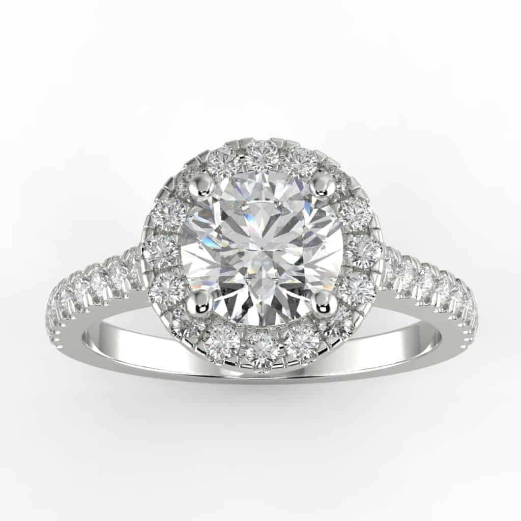 Lab-Grown 1 Carat Diamond Engagement Ring