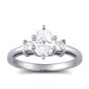 Certified 1 Carat 3 Stone Engagement Ring in 14k Gold