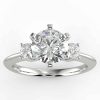 Three-Stone Diamond Ring Mount 1/3 Carat