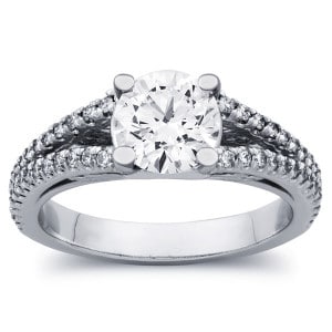 EGL-USA 1 5/8 Carat Diamond Engagement Ring in 14k Gold