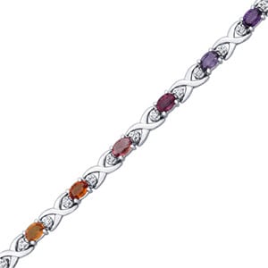 Tennis Bracelet (6 3/4 ct Diamond & Sapphire)