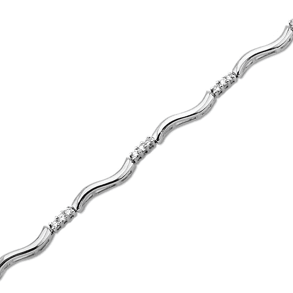 1/2 Carat Diamond 3-Stone Bracelet