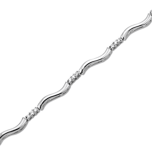 3/8 Carat Diamond 3-Stone Bracelet