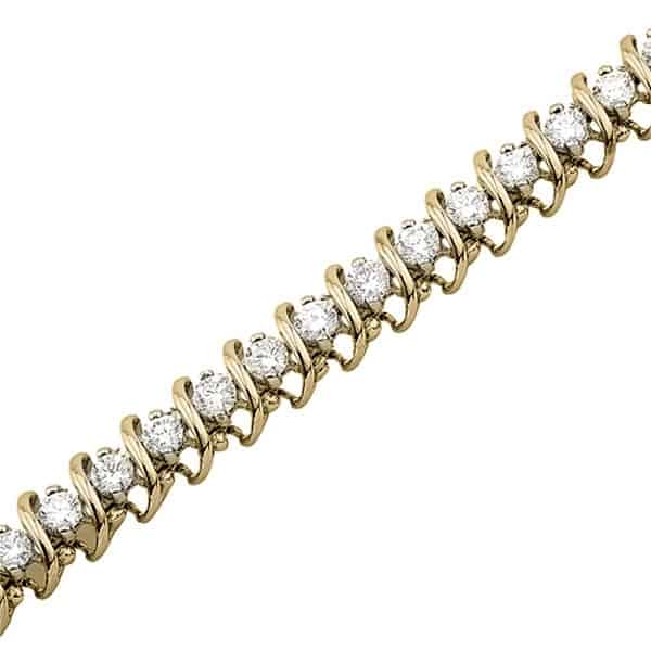 6.5 Carat Diamond Tennis Bracelet in 10k Gold