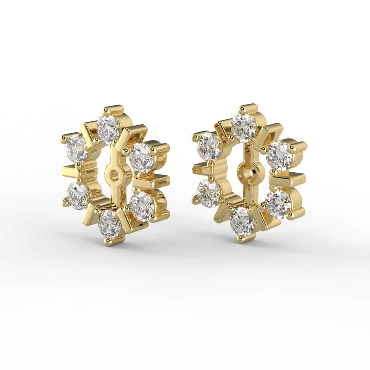 3/8 Carat Diamond Earring Jackets