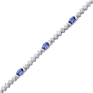 Tanzanite & Diamond Bracelet (4 5/8 Ct)