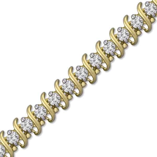 4 Carat Diamond Tennis Bracelet in 10k Gold
