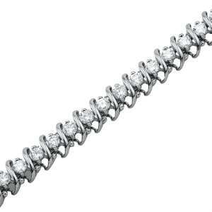 Lab Grown Diamond Tennis Bracelet (2ct) (Tunnel Style)