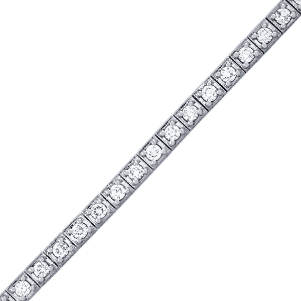 3 3/8 Carat Diamond Tennis Bracelet in Platinum