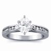 CERTIFIED Light 1 Carat Diamond Engagement Ring in 14k Gold