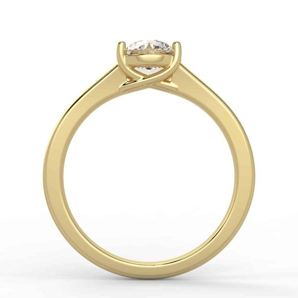 Solitaire Mount in 14K Gold