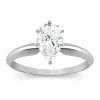 1/2ct Pear Certified Diamond Solitaire