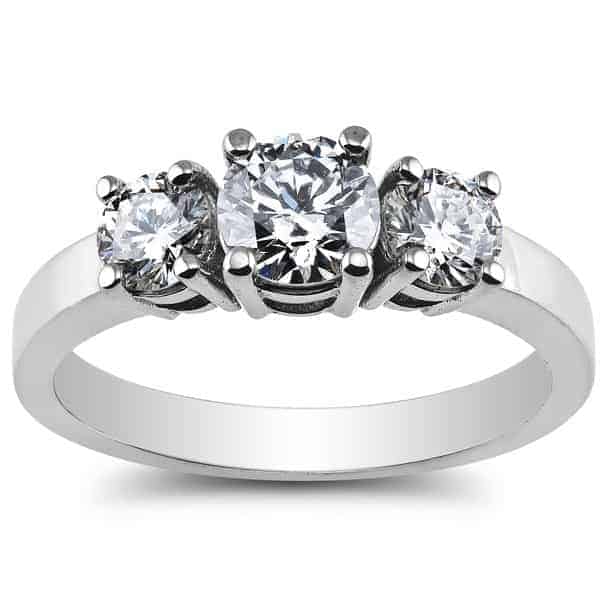 1 1/5 Carat Diamond Three Stone Ring