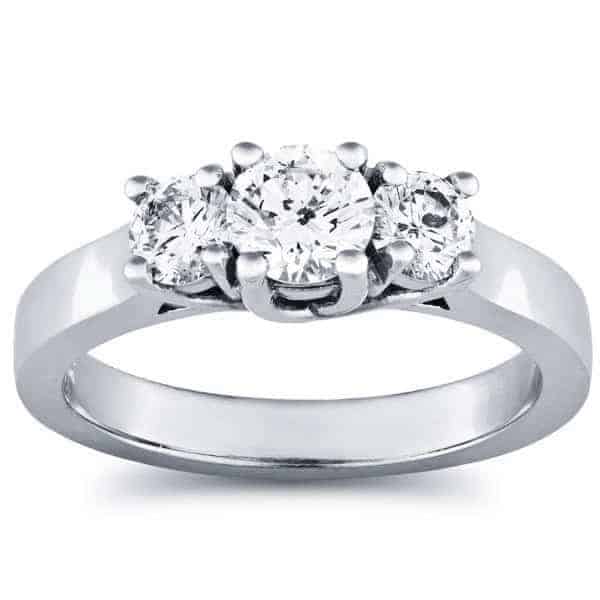 1ct 3-Stone Diamond Ring