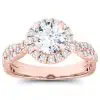1/2 Carat Diamond Halo Semi Mount