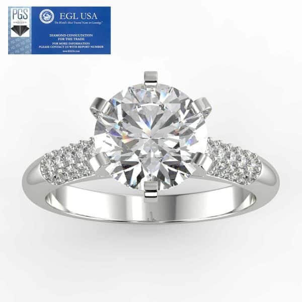 karton moederlijk Afdrukken Certified 1 Carat Diamond Engagement Ring in 14k Gold - The Jewelry Exchange
