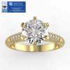 Certified LAB 1 Carat Diamond Engagement Ring