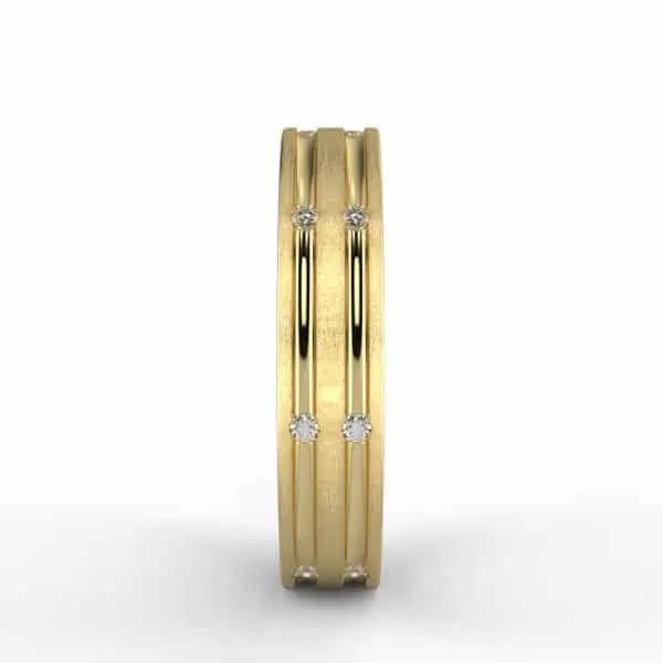Bezel Men's Band In 14K Gold Bezel Men's Band In 14K Gold
