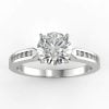 Engagement Ring Channel Setting WG