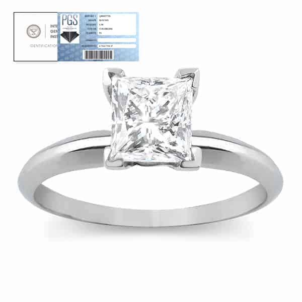 1.00ct Lab Grown Certified Diamond Solitaire