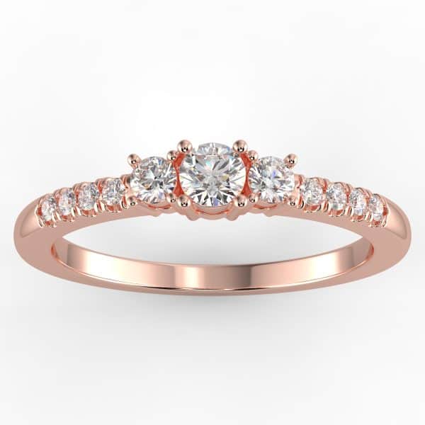 1/5ct Diamond 3-stone ring