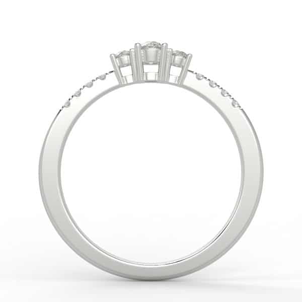 3-Stone Diamond Ring 1/5 ct