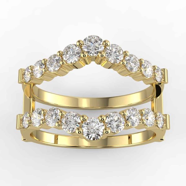 14k white or yellow gold diamond ring guard .25ctw (wdr113) - Brocks  Jewelers