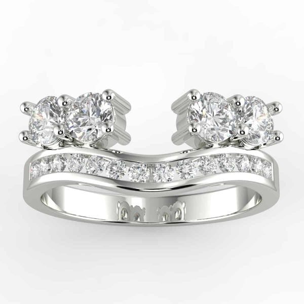 1ct Blossom 6.5mm 14kt Gold Moissanite Diamond Scalloped Halo Ring,Unique  Round Halo Engagement Ring,Gift For Her