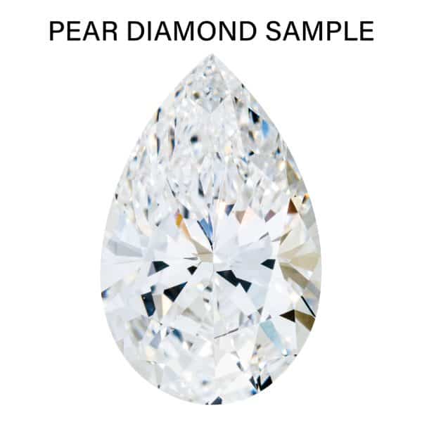 0.54 Carat Pear Non-Graded Natural Diamond
