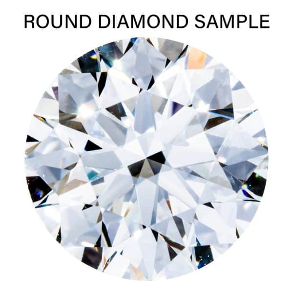 0.5 Carat Round Non-Graded Natural Diamond