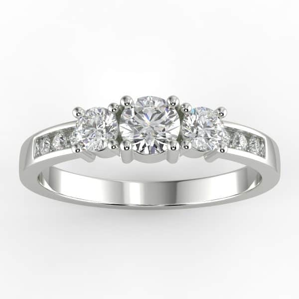 4/5ct Diamond 3-Stone Ring