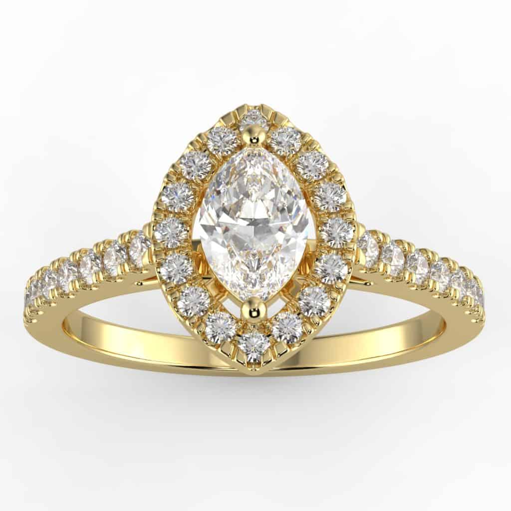 1 Carat Diamond Halo Ring *With Center Diamond*