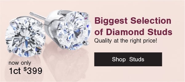 Biggest Selection of Diamond Studs