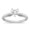 1/2 Carat Lab-Grown Diamond Heart Solitaire Ring