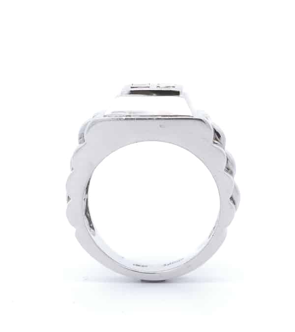 2/3 Carat Designer Diamond Gents Ring in Platinum