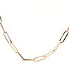 18" Paperclip Chain in 14k Yellow Gold