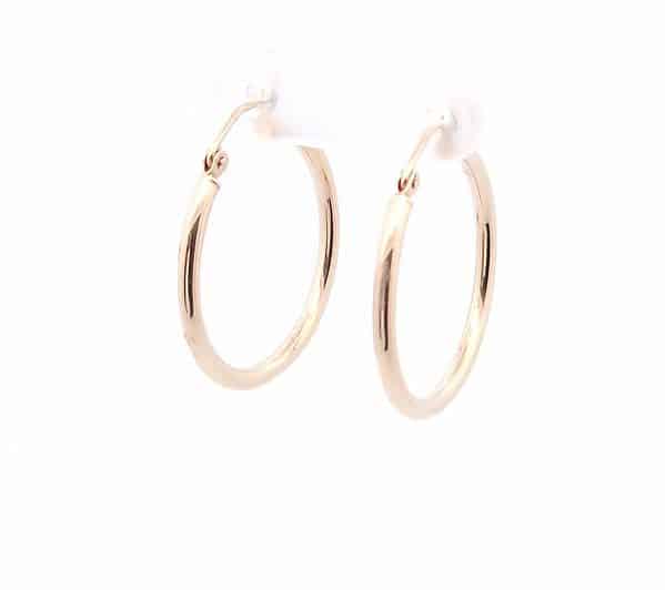 Small Hoop Earrings in 14K Yellow Gold